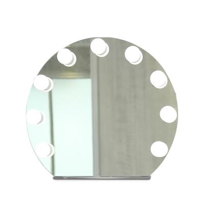 China Bluetooth Music 2019 New Products Around Hollywood LED Bulb Lighted Designer Vanity Mirror For Makeup for sale