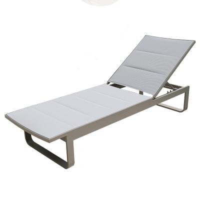 China Transitional Outdoor Modern Outdoor Garden Recliner Modern Villa Wind Villa Hotel Recliner Sun Block Waterproof Beach Chair for sale