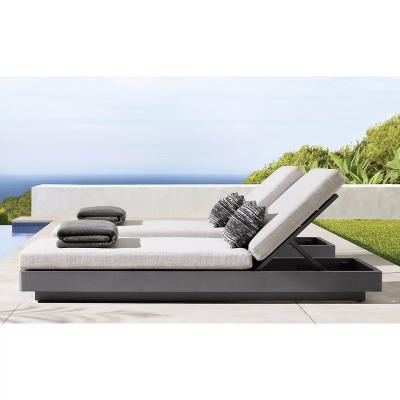 China Modern Outdoor Reclining Reclining Chair Bed Base Beach Chair Sofa Garden Patio Aluminum Backrest Modern Aluminum Living Room Furniture for sale