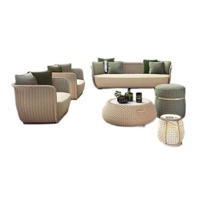 China Outdoor Garden Patio Wear-resistant And Durable Modern Good Quality Waterproof Fabric Sofa Furniture Sofa Set for sale