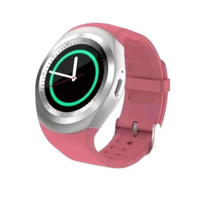 China Dual SIM Card Smart Watch For Men Women Android IOS Smart Phone With BT Fashion Y1 Popular Phone Watch for sale