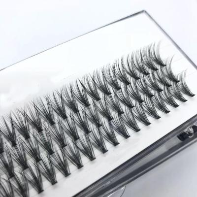 China 20D Volume Natural Russian Long Heat Bonded False Eyelash Extension Volume Fans Lash Extension Private Custom Packaging for sale