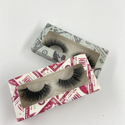 China Super Flexible Light Paper Box 3d Mink Hair False Eyelashes Mink Lashes Full Thick Handmade Strip Lashes Cruelty Free for sale