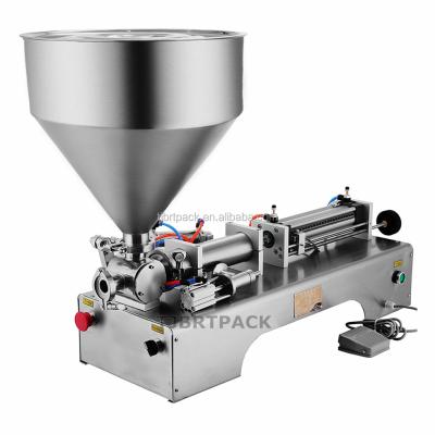 China Semi Automatic Ice Cream Water CLOTHING Honey Juice Sauce Soft Drink Tomato Liquid Paste Filling Machine for sale