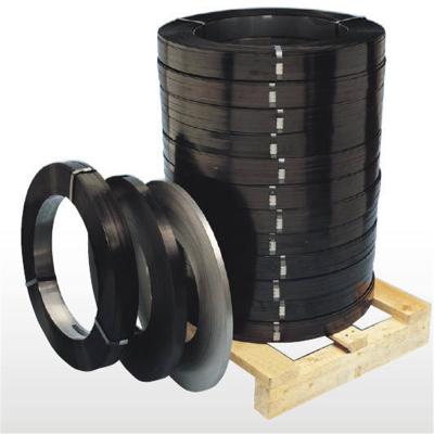 China Wrapping machine factory q235 ss400 q345 metal steel strapping 0.4mmx12.7mm wrapping band for sale