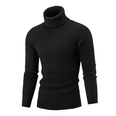 China 2022 New Product Men's Anti-wrinkle Turtle Neck Solid Color Sweater Men's Slim Long Sleeve Sweater Crewneck Sweater Men for sale