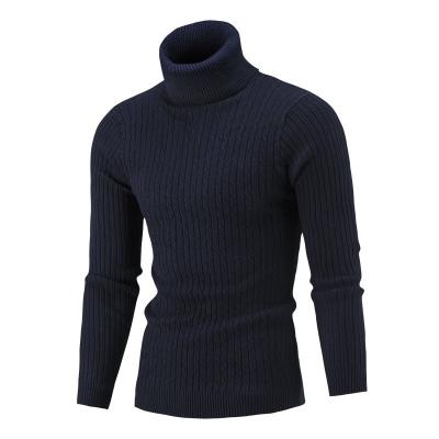 China 2022 New Product Men Anti-Wrinkle Thin Sweater Men Solid Color Turtle Neck Men's Long Sleeve Luxury Sweater for sale