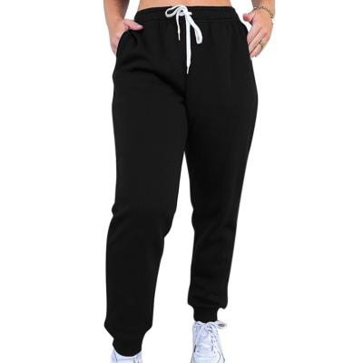 China QUICK DRY sheer color lace up casual home pants sports pants knitted pants women for sale