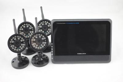 China 2.4GHz weatherproof 4 channel DVR security system , Four Camera DVR Security System for sale