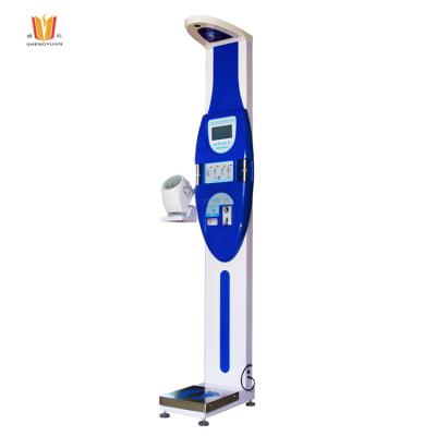 China Electronic Blood Pressure Body Scale With Height Stadiometer Pharmacy Body Composition Analyzer for sale