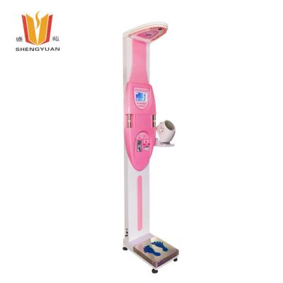 China Multi-function One Stop Health Gas Station Shengyuan Personal Ultrasound Body Composition Fat Weighing Index Scale Machine for sale