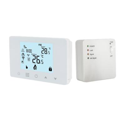 China Modern LCD Display Controller Touch Screen Room Household WiFi Mobile Phone Wireless Control Display Thermostat for sale