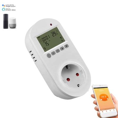 China Tuya Modern Standard App Thermostat WiFi Socket Thermostat Remote Control Electric Floor Heating Thermostat for sale