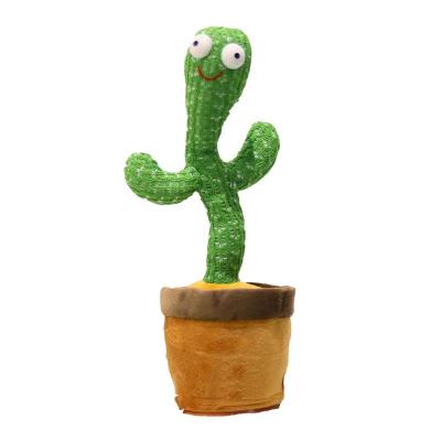 China Amazon Stuffed Plush Toys Cartoon TV Plush Dancing Toy 32cm Soft Sturdy Hot Cactus Dancing Toy for sale