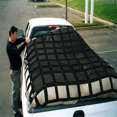 China High Strength Polyester Heavy Duty Cargo Net Pick Up Truck Bed Trailer Cargo Net Short Bed Cargo Net for sale