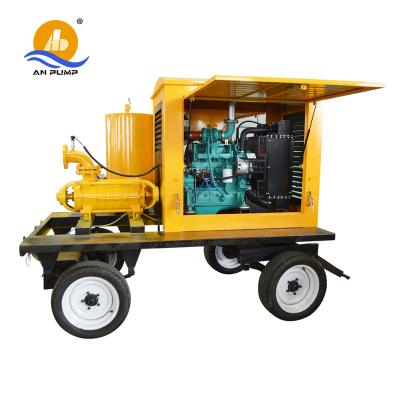 China High Efficiency 2 Cylinder 3 Inch 100 Hp High Pressure Multistage Centrifugal Farm Agriculture Irrigation Diesel Water Pump for sale