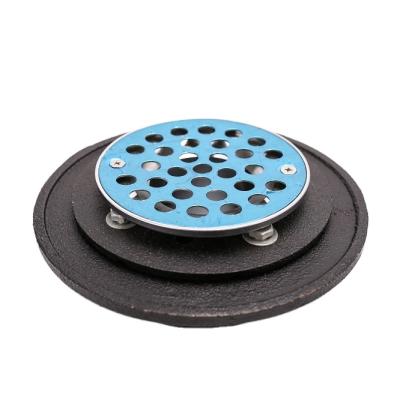 China Customization Durable Cast Iron Drain Bathroom Cast Iron Round Floor Drain for sale