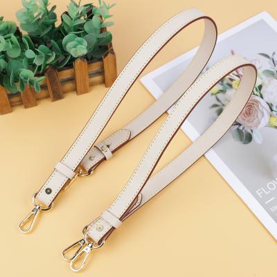 China Vintage Vegetable Tanned Leather Handbag Adjustable Strap 2cm Beige Cross - Leather Body Trim Bag Accessories for sale