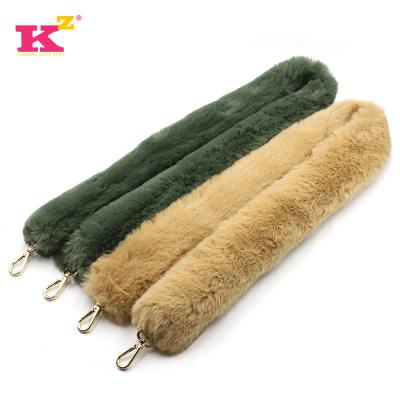 China Fur Chain Single Shoulder Strap Fabric 100cm Portable Accessories Velvet Cross - Body Bag Shoulder Handles Women For Winter for sale