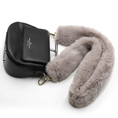 China Warm Accessories Women's Belt Bag Winter Wool Bag Eco-friendly Short Belt 48cm Plush Bag Belt for sale