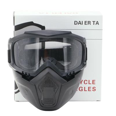 China Moisture wicking DAIERTA Full Face Protective Motorcycle Mask Dustproof Goggles Protector for sale