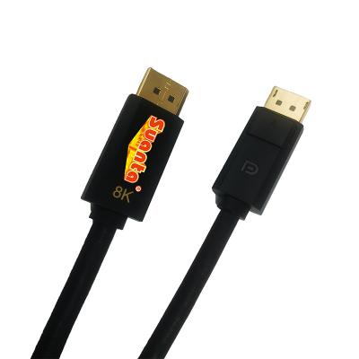 China Sports Arcade Games Cable OEM 1.4v High Quality Display Cable 8k HDR 144hz 60hz Left DP Cable For PC Video Laptop TV for sale