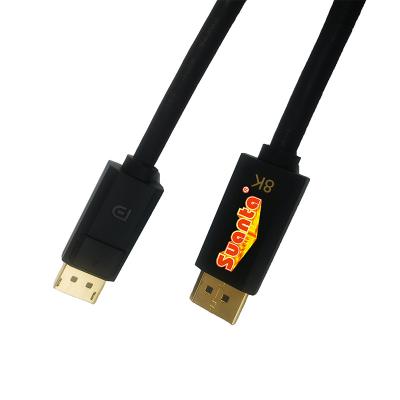 China Electronic Sports Games Cable 1.4V Best Selling 8k Gold Plated Displayport DP to DP Adapter Cable Cord Display Port Male to Male TV Cable Converter High Speed ​​PC for sale