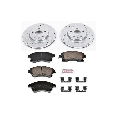 China Ceramic U.S.top Rated 13502045 D1522 POWERSTOP Front Brake Kit Pad and K5550 Disc Brake System Assembly for Chevrolet for sale