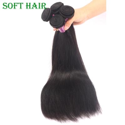 China Silky Straight Wave Qingdao Soft Hair Vendors Wholesale Straight Weft Cuticle 10a Aligned Hair Weave Bundles Unprocessed Virgin Brazilian Hair for sale