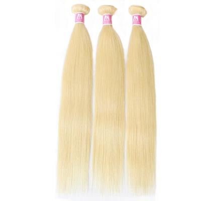 China Silky Straight Blonde 613 Virgin Human Hair 100% Virgin Indian Hair Woman Wave Cuticle Aligned Bundle Hair for sale