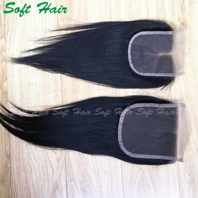 China High Quality Hot Selling Virgin Peruvian Hair Closure, 5x5 Virgin Lace Closure, Virgin Hair 3 Bundles With Lace Closure for sale