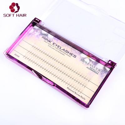 China Long Private Label Eyelash Natural Bottom Box Lashes Simple Russian Volume Fan Lashes 3D 6D 10D 20D for sale