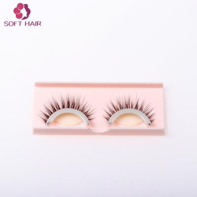 China Self Adhesive Lashes 20196 New Product No Glue Needed Silk Self Adhesive Lashes 3D Custom Lashes Packing Mink Lashes for sale