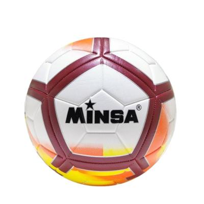 China Durable 2021 Making Stock OEM Customize Selected Soccer Ball Size 5 With High Attention for sale