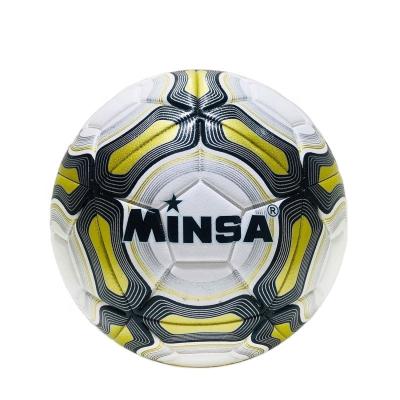 China Durable 2021 Heavy OEM Customize Professional Soccer Ball Soccer Football With Plastic Bag for sale