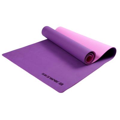 China Custom Purple Yoga Mat Household Adult 6mm Rubbernon-slip Printing Cork Tape Hot Yoga Pilate Meditation JIANLE for sale