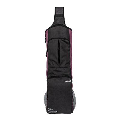 China Storage Yoga Carrier Backpack with Soft Storage Mesh Bag and Pockets and Zipper Strap for Yoga Mat for sale