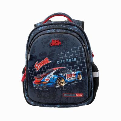 China Anti-theft Race Car Design School Backpack Child Rucksack Russian Bookbag School Bag For Usual School for sale