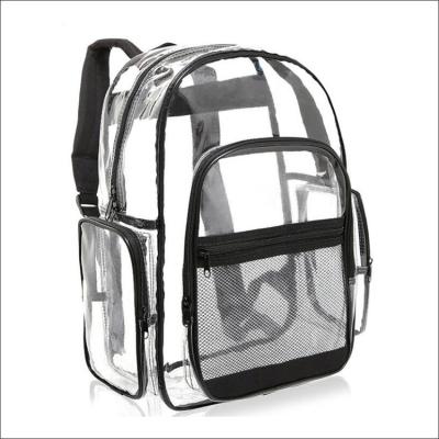 China Waterproof 2019 Trends Teens Clear PVC Waterproof Backpack for sale