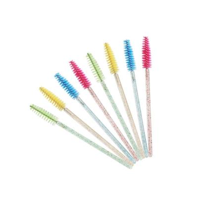 Cina L'estensione Crystal Mascara Brush Disposable Eyelash del ciglio spazzola la sferza della fronte in vendita