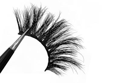 Chine Cils naturels de nouvelles mèches fausses naturelles pelucheuses 25mm noires de Mink False Eyelash Extensions faux à vendre