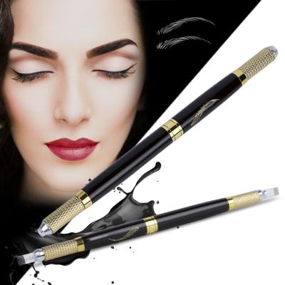 China Wholesale Price  Eyebrow Microblading Pen 2 head Tattoo Pen for Permanent Makeup Pen Tebori Pen Eyebrow Tattoo for sale