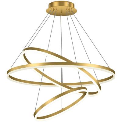 China Modern Ring Pendant Light Modern New Design Luxurious Home Decorative Circle Pendant Chandelier Light for sale