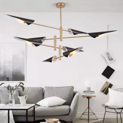 China Living room contemporary simple creative personality chandelier LED iron minimalist indoor ceiling lights for sale