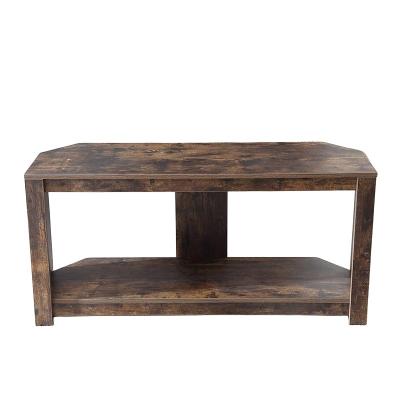 China Small space Corner TV Stand for TVs up 55 Inches, Small Media Console Table Farmhouse Wood TV Cabinet for Living Room for sale