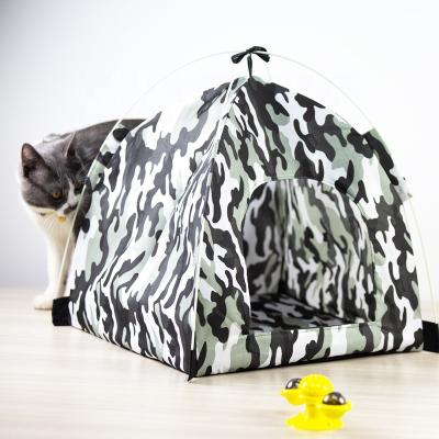 China Waterproof Indoor Cats Outside One Stage Portable Pet Tent Pet Assembly Beds for sale