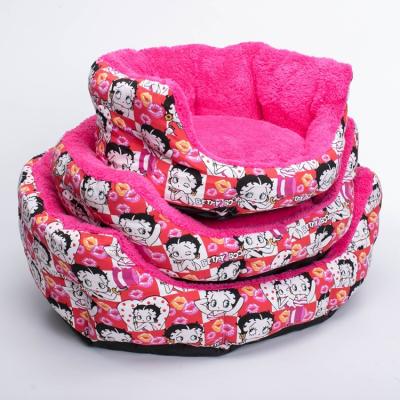 China Sustainable Fashion Pet House Washable Soft Cotton Cat Dog Beds for sale