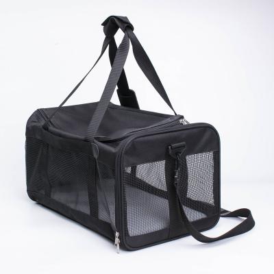 China New Sustainable Stylish Folding Portable Travel Breathable Pet Bag for sale