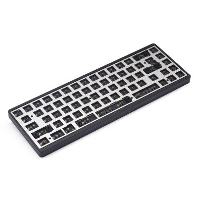 China Custom Aluminum Shell Mechanical Keyboard Kit DIY RGB Cherry Switch Low MOQ Aluminum Factory for sale