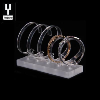 China Jewelry Store Watch Rack 5 Pieces C Ring Acrylic Window Display Watch for sale